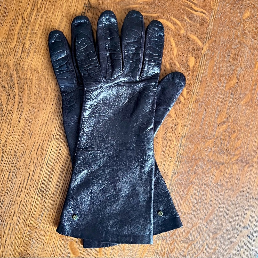Women’s Vintage Soft Brown Leather Gloves